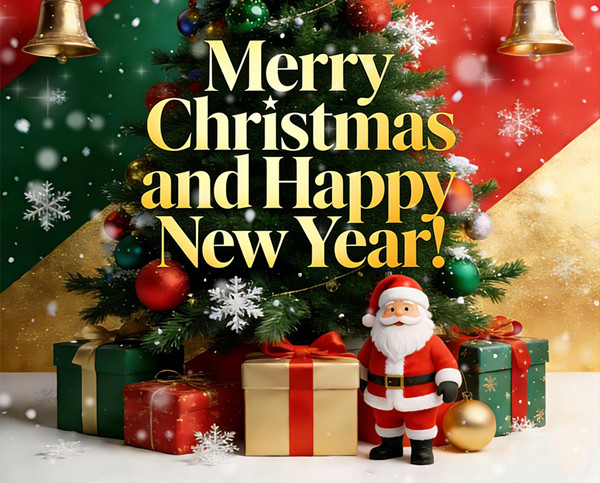 Праздничные поздравления: с Рождеством и Новым годом!
